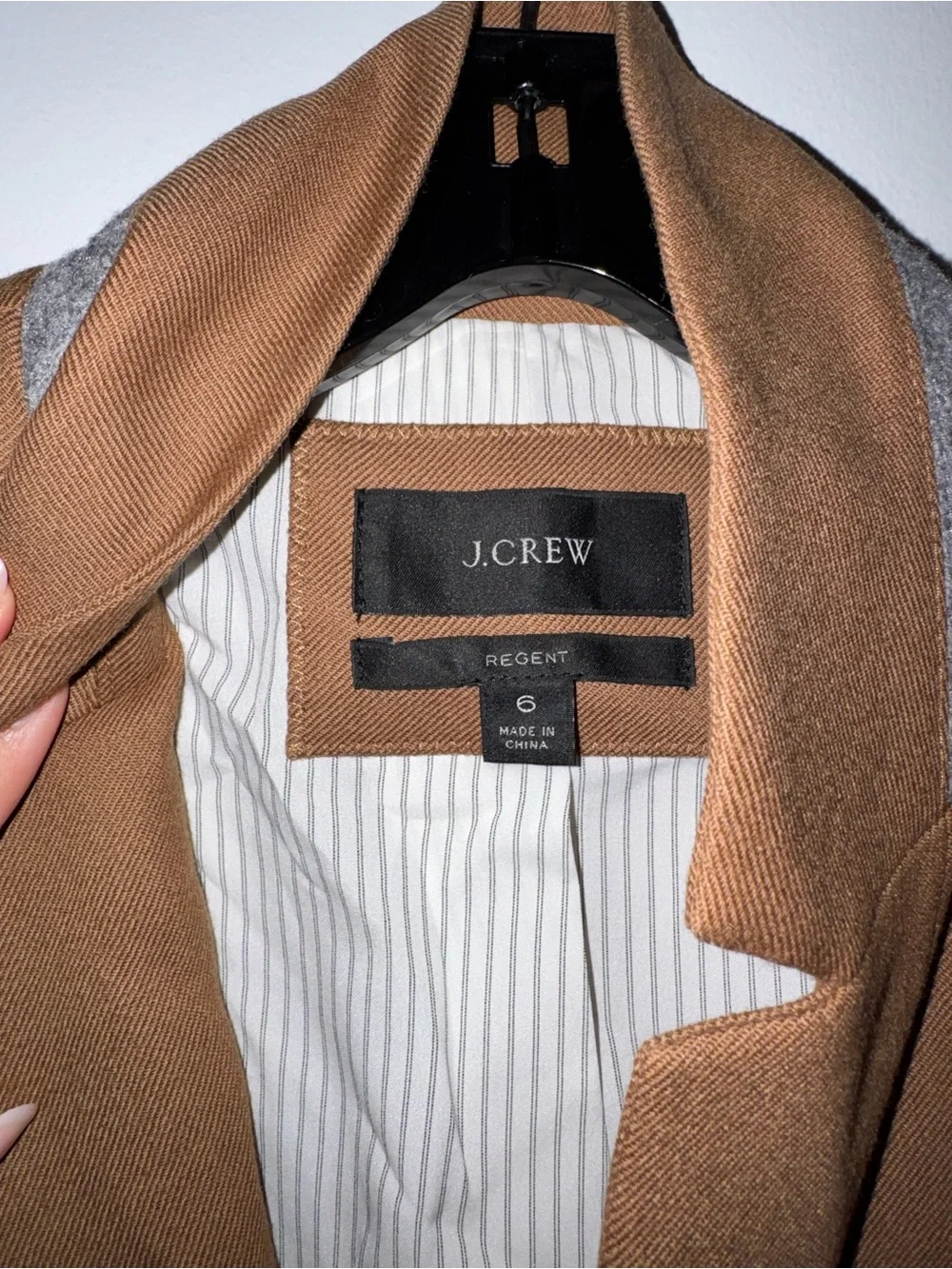 J. Crew Women's One-Button Camel-Color Blazer